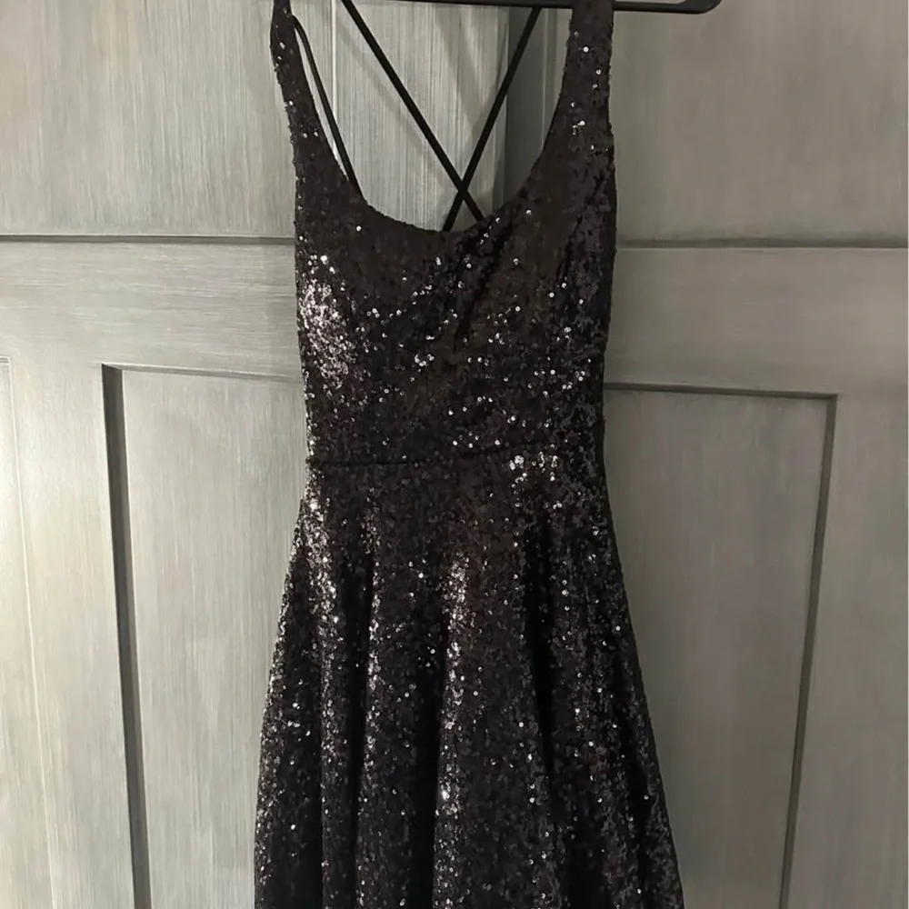 black bridesmaid wedding dresses Elegant Black One Shoulder Sequin Bodycon Homecoming Dress with Cut-Out